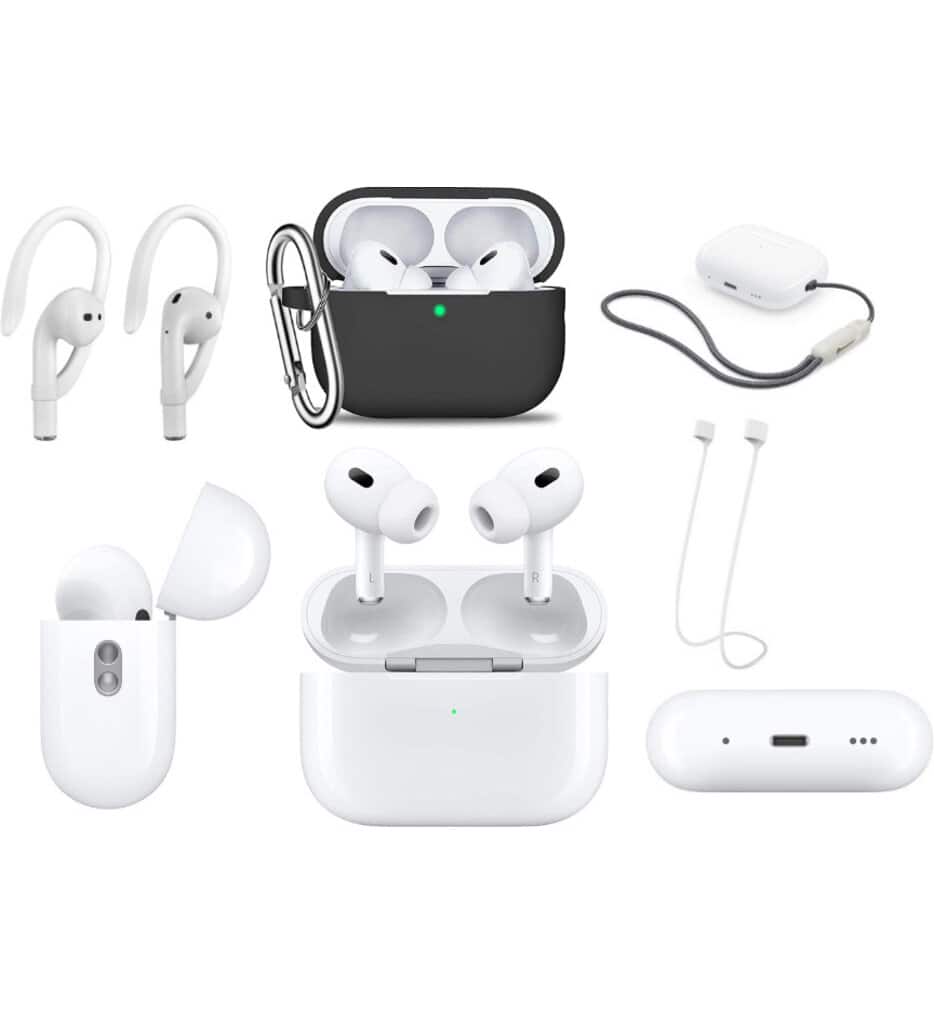 Apple AirPods Pro (2nd generation) Black Bundle With