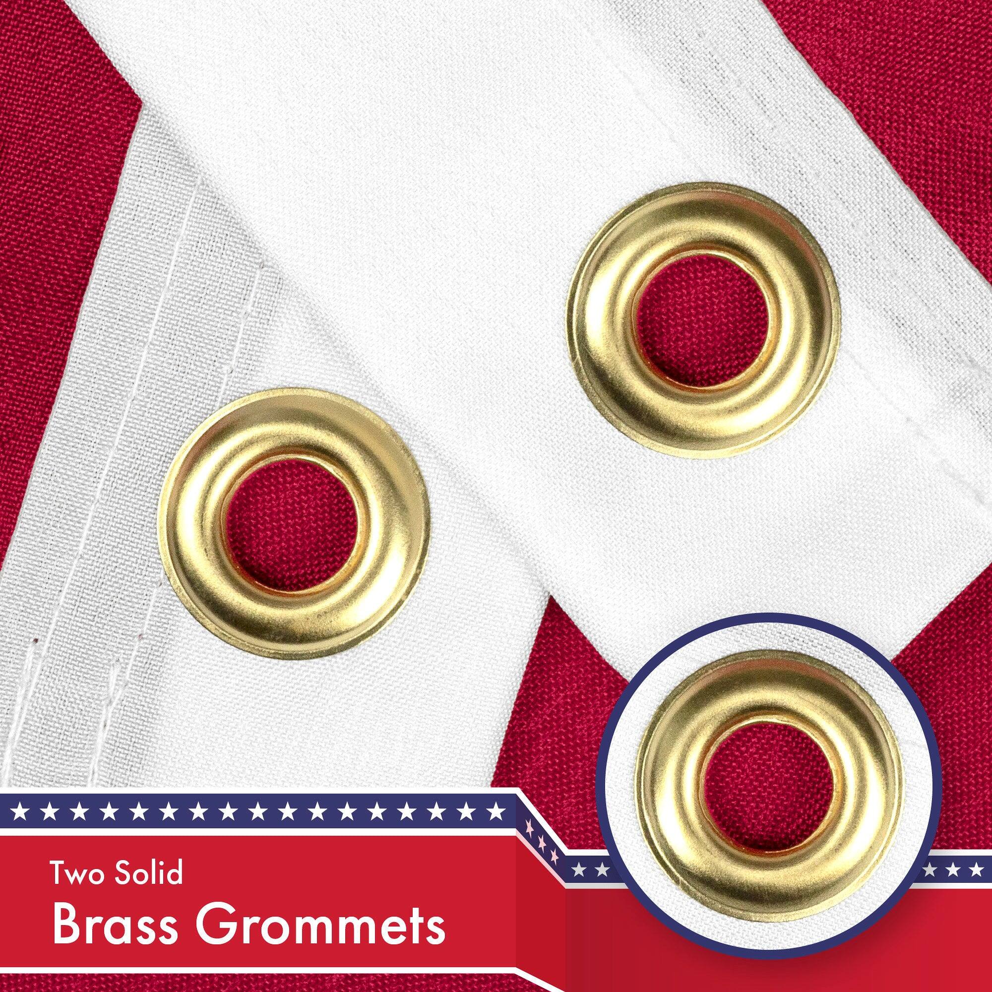 Two Solid Brass Grommets
