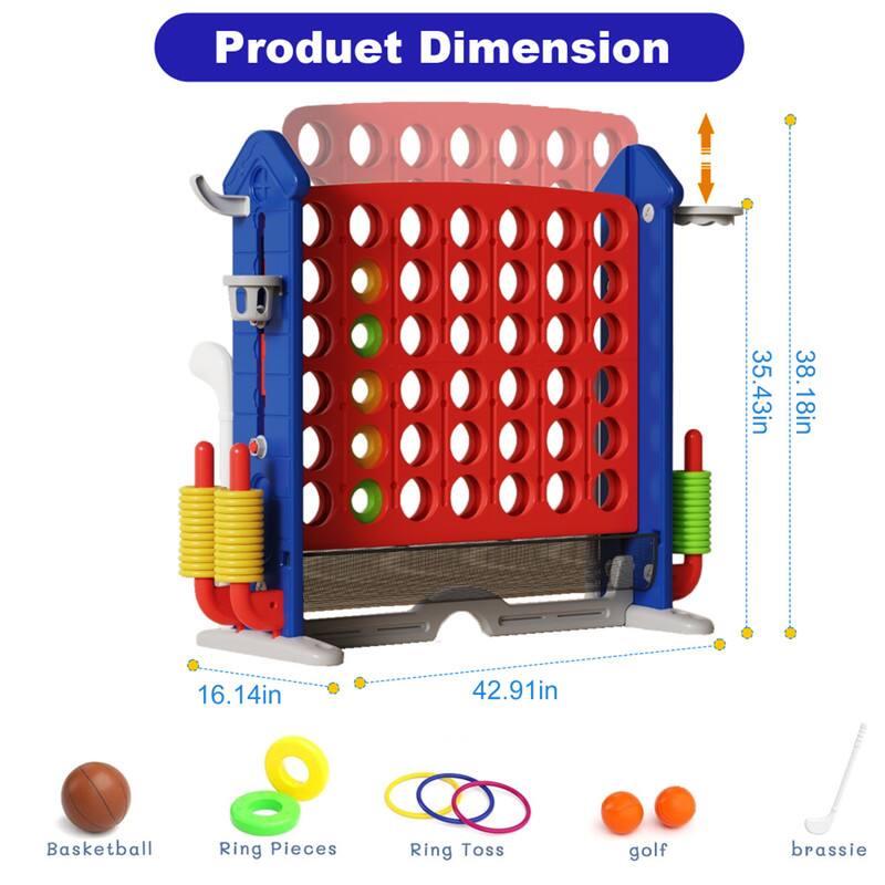 Product Dimension  
35.43in x 38.18in x 42.91in  
Basketball Ring Pieces  
Ring Toss  
golf  
brassie
