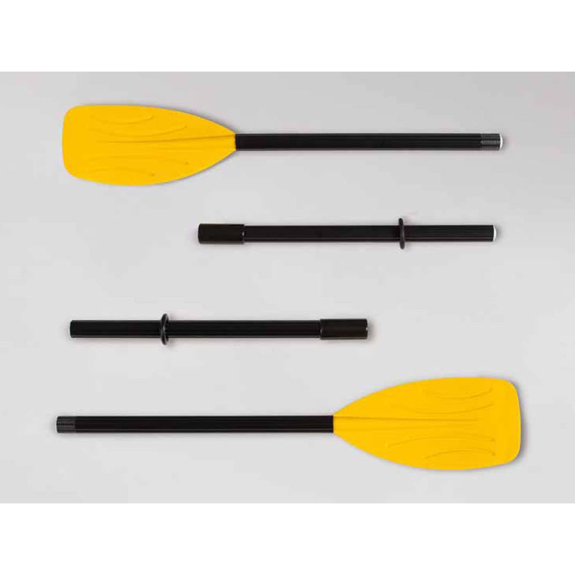 Alt View 2. Intex - Intex Set of 48" Paddles Plastic Ribbed French Oars for Inflatable Boat (Pair) - Black and yellow.