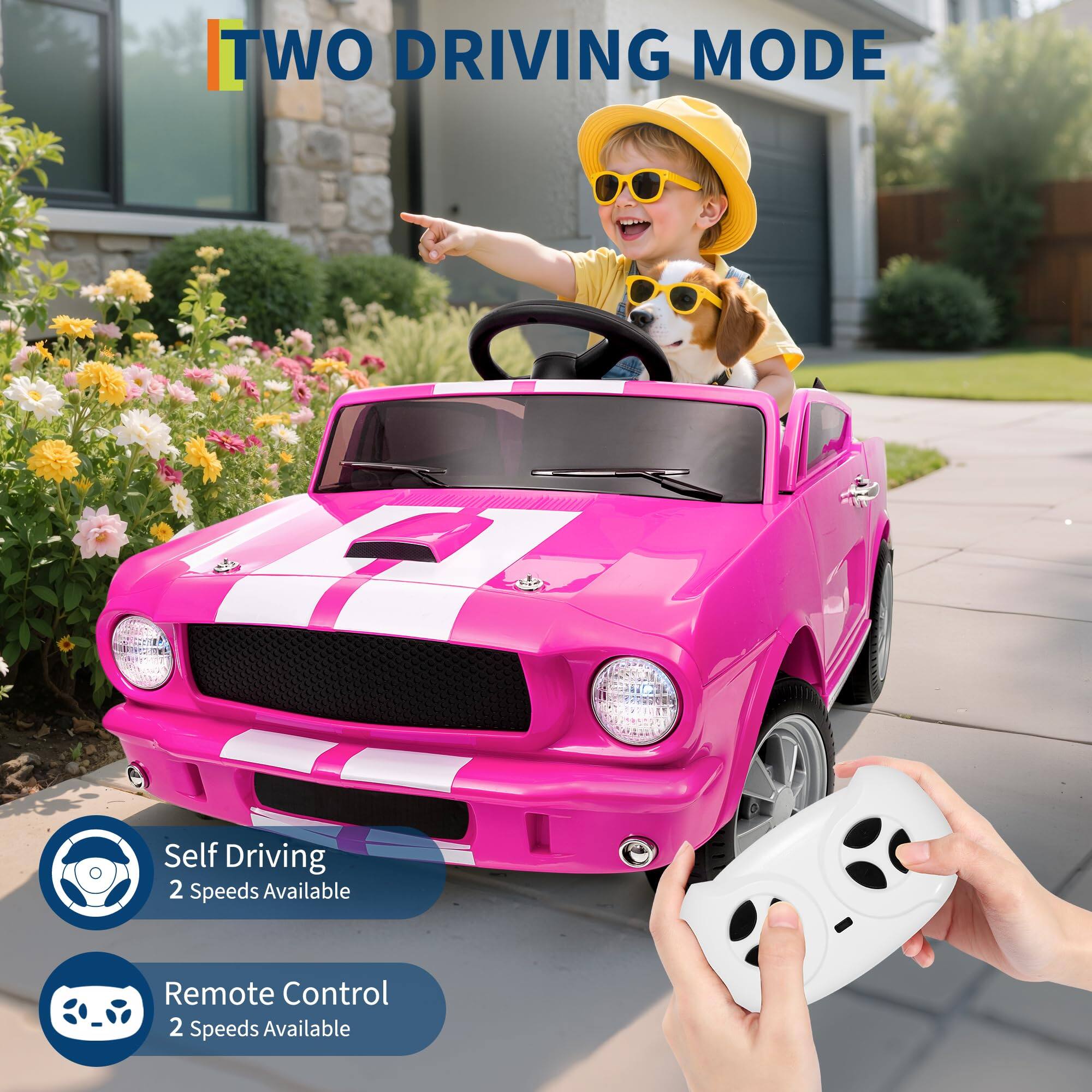 TWO DRIVING MODE

Self Driving  
2 Speeds Available

Remote Control  
2 Speeds Available