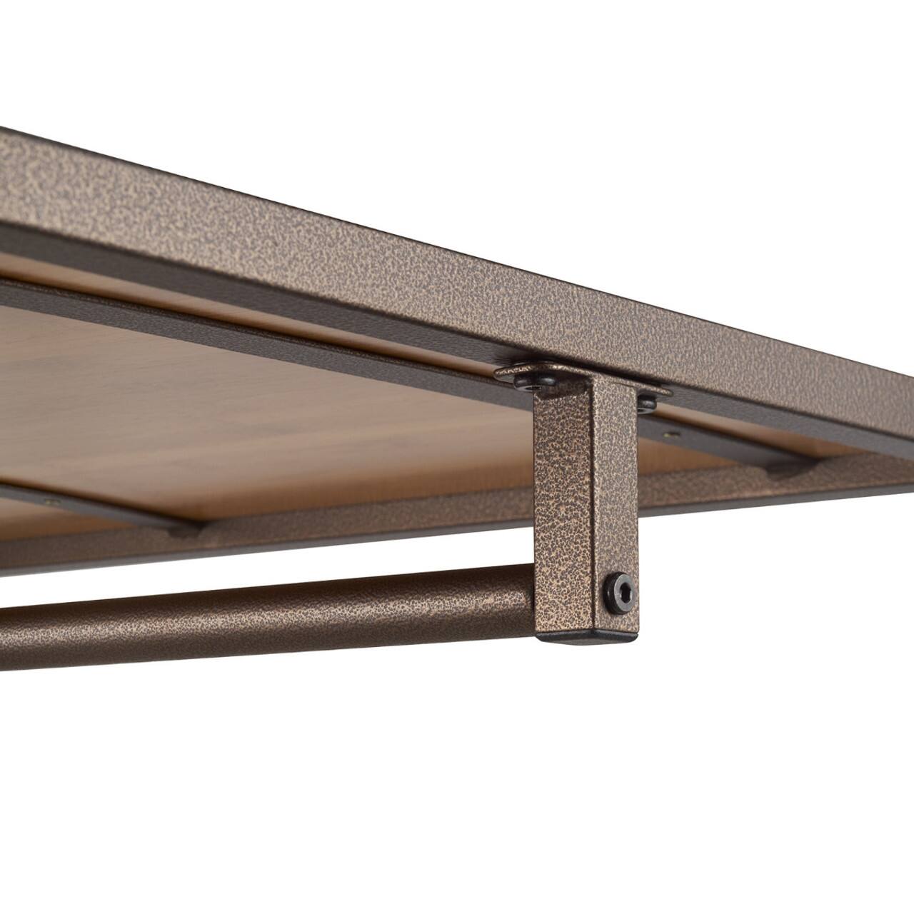 Alt View 12. TRINITY - 45x20x72 Modular Bamboo Closet Organizer 2-Piece Set Bronze Anthracite - Bronze Anthracite®.