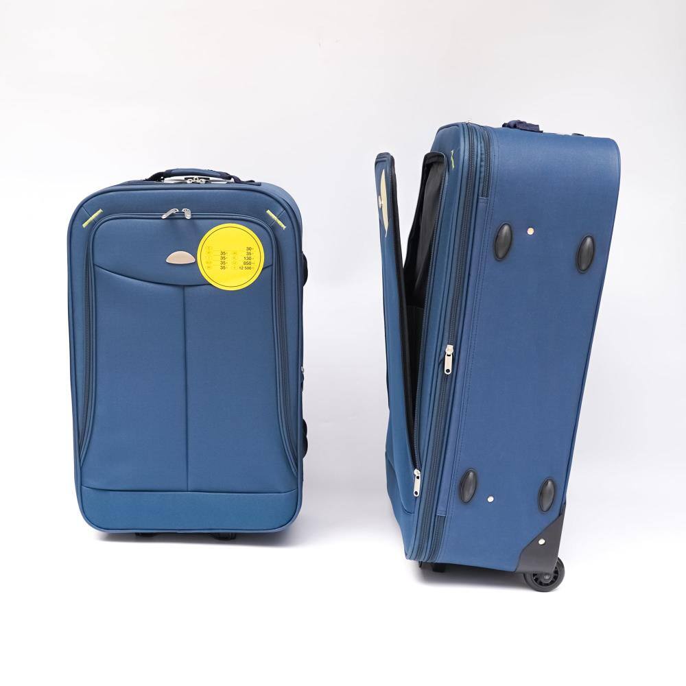 Left. BreeBe - (20+24+28+32) 4-piece suitcase, suitcase - Blue.
