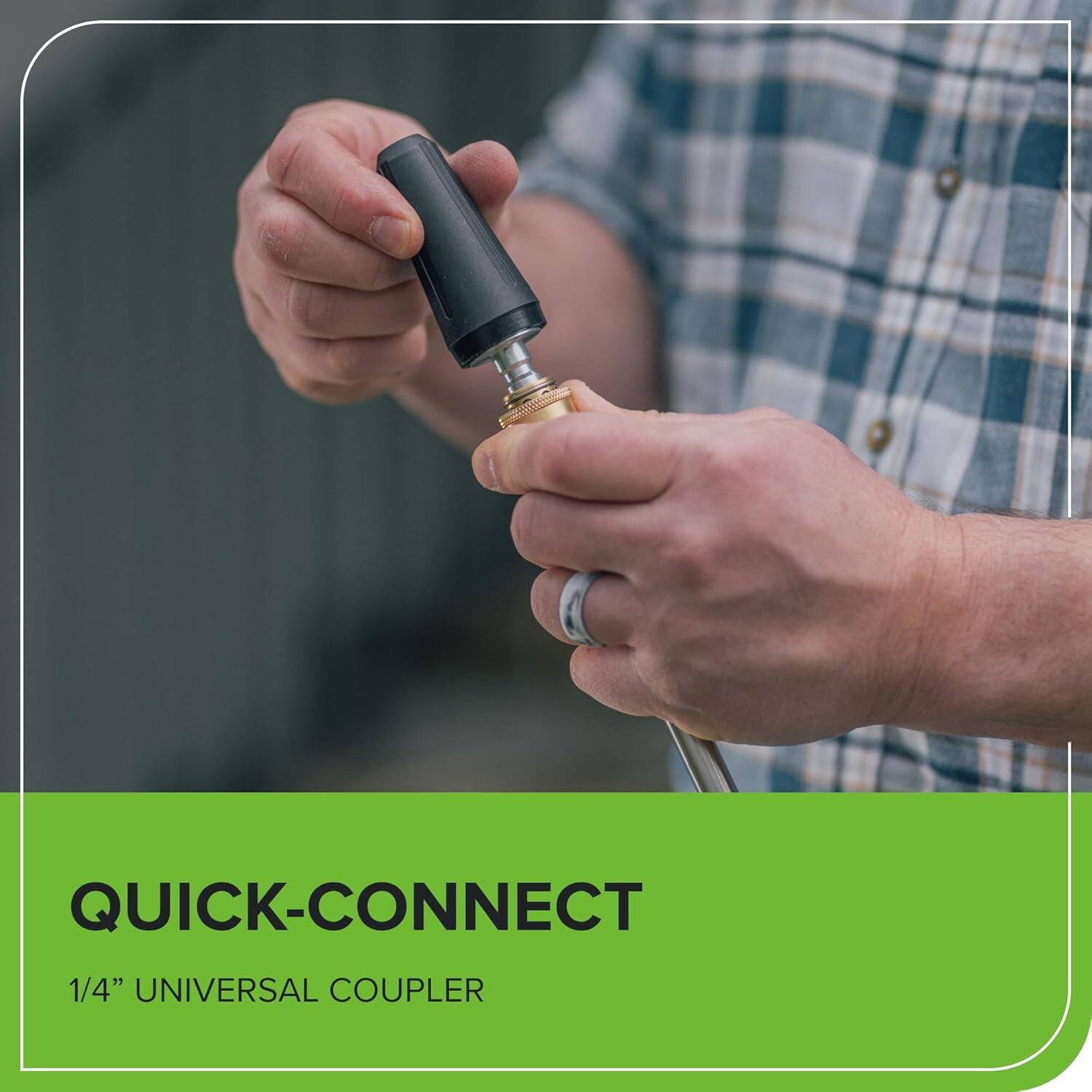 QUICK-CONNECT  
1/4" UNIVERSAL COUPLER