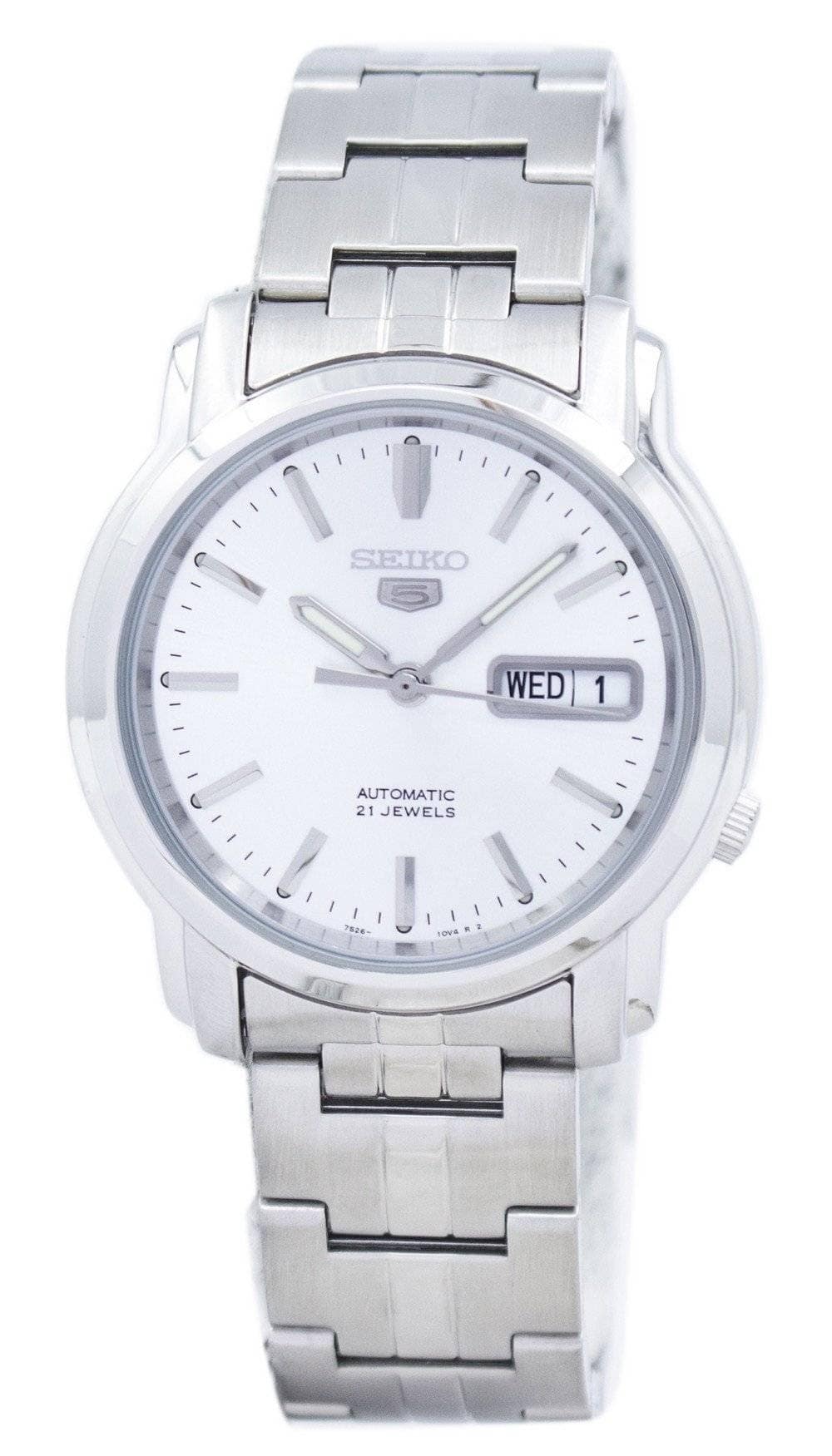 Seiko - Automatic 21 Jewels SNKK65 SNKK65K1 SNKK65K Men's Watch - Silver