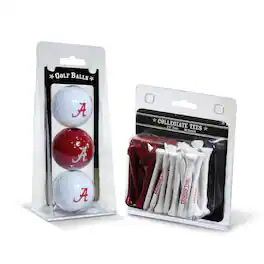 Team Golf - Alabama Crimson Tide 3-Golf Ball & 50-Golf Tee Set - Multicolor