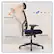 Alt View 12. La-Z-Boy - Ergonomic Executive Mesh Office Chair with Adjustable Headrest and Lumbar Support - Navy.