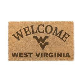 Jardine - West Virginia Mountaineers 18" x 34" Welcome Coir Doomat - Brown