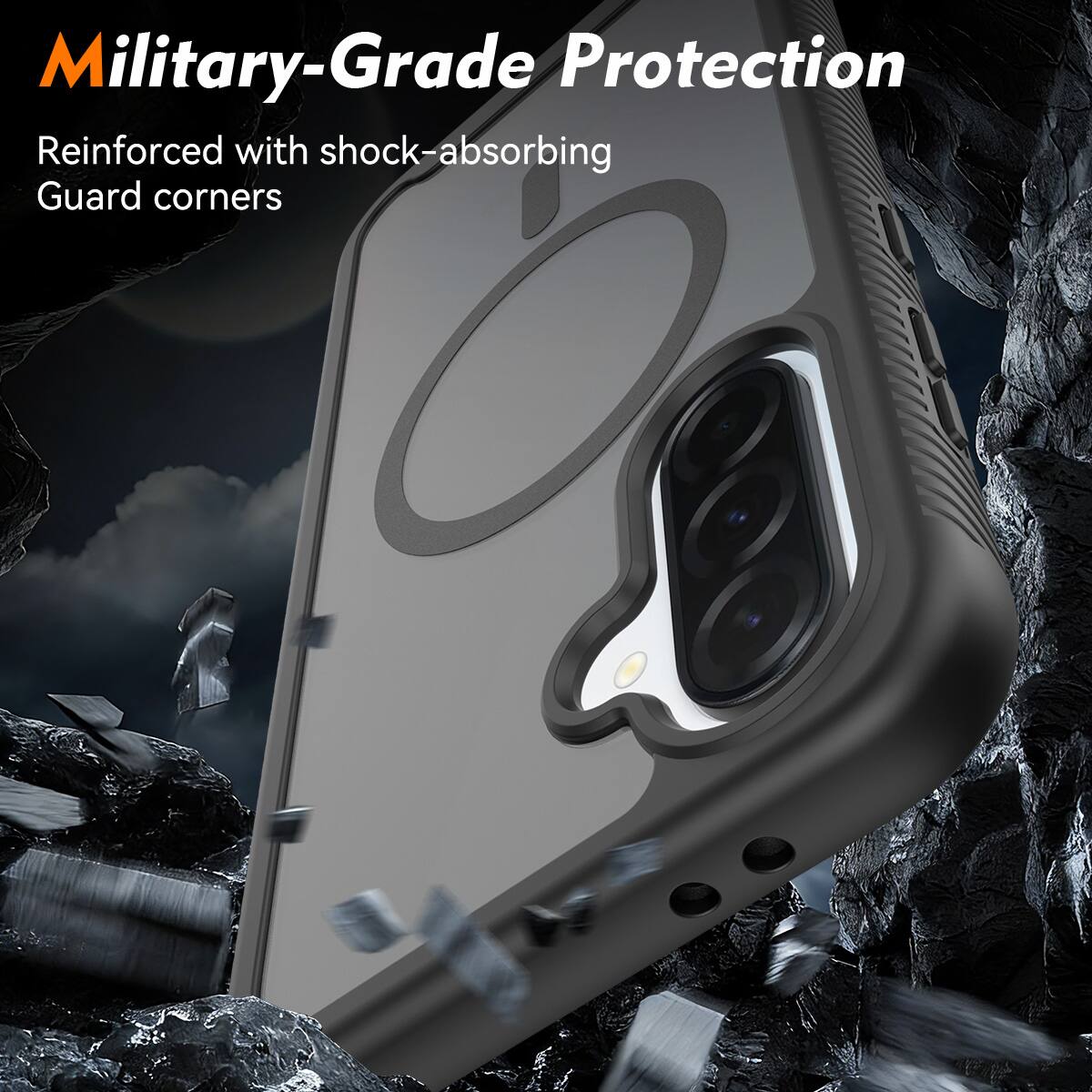 Military-Grade Protection  
Reinforced with shock-absorbing Guard corners