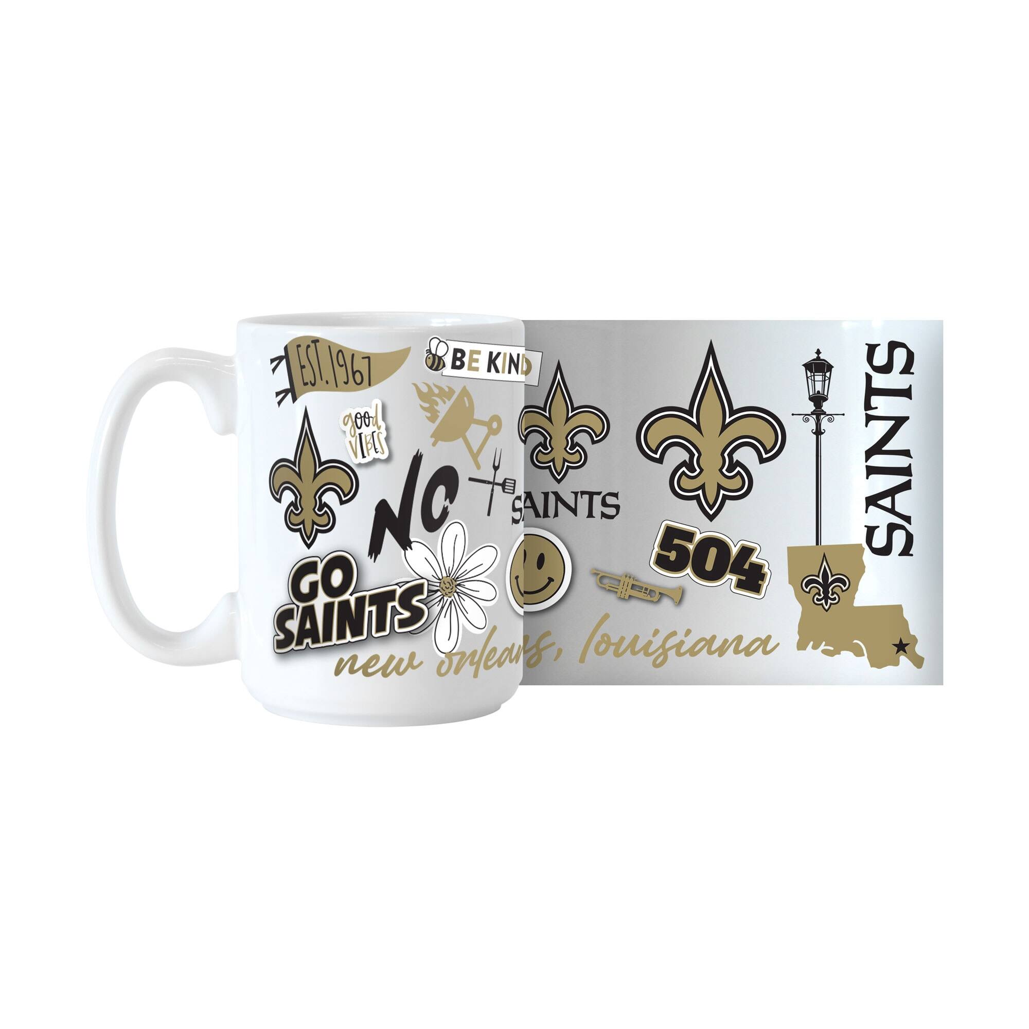 EST. 1967  
BE KIND  
GO SAINTS  
new orleans, louisiana  
504  
SAINTS