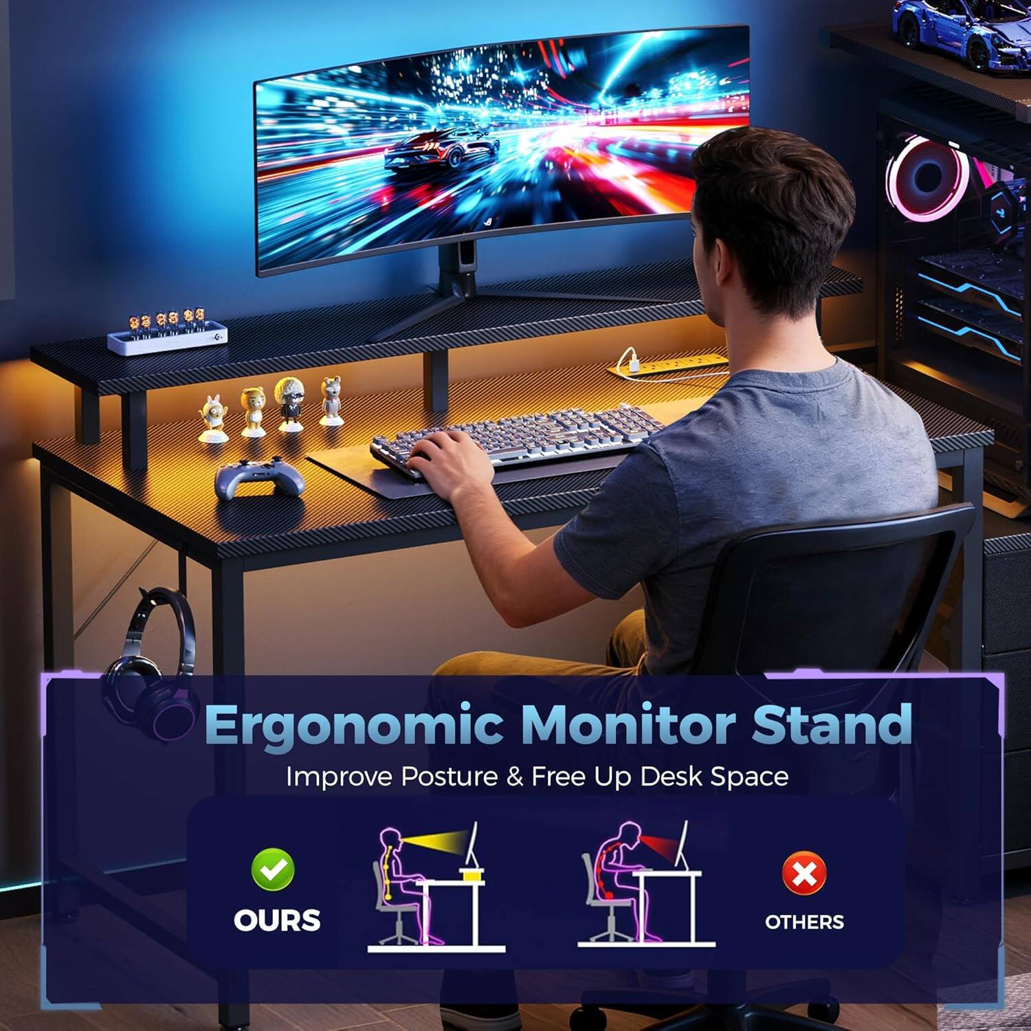 8 B8 - Ergonomic Monitor Stand Improve Posture & Free Up Desk Space

OURs x OTHERs

Ergonomic Monitor Stand
Improve Posture & Free Up Desk Space

OURs
OTHERs