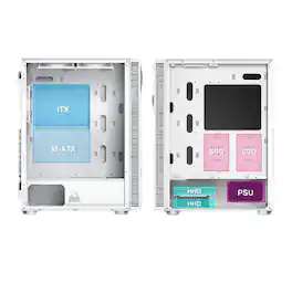 Montech - X3 Mesh ATX Mid-Tower PC Gaming Case - White