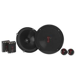 JBL - Stage3607CAM Stage3 6-1/2" Two-Way Car Audio Component System W/Crossovers - With Grills - Black/Gray