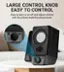 LARGE CONTROL KNOB EASY TO CONTROL Easy to turn on or off and adjust volume with the 25mm multi-functional knob. ON/OFF MAX 6 G ON/OFF MAX
