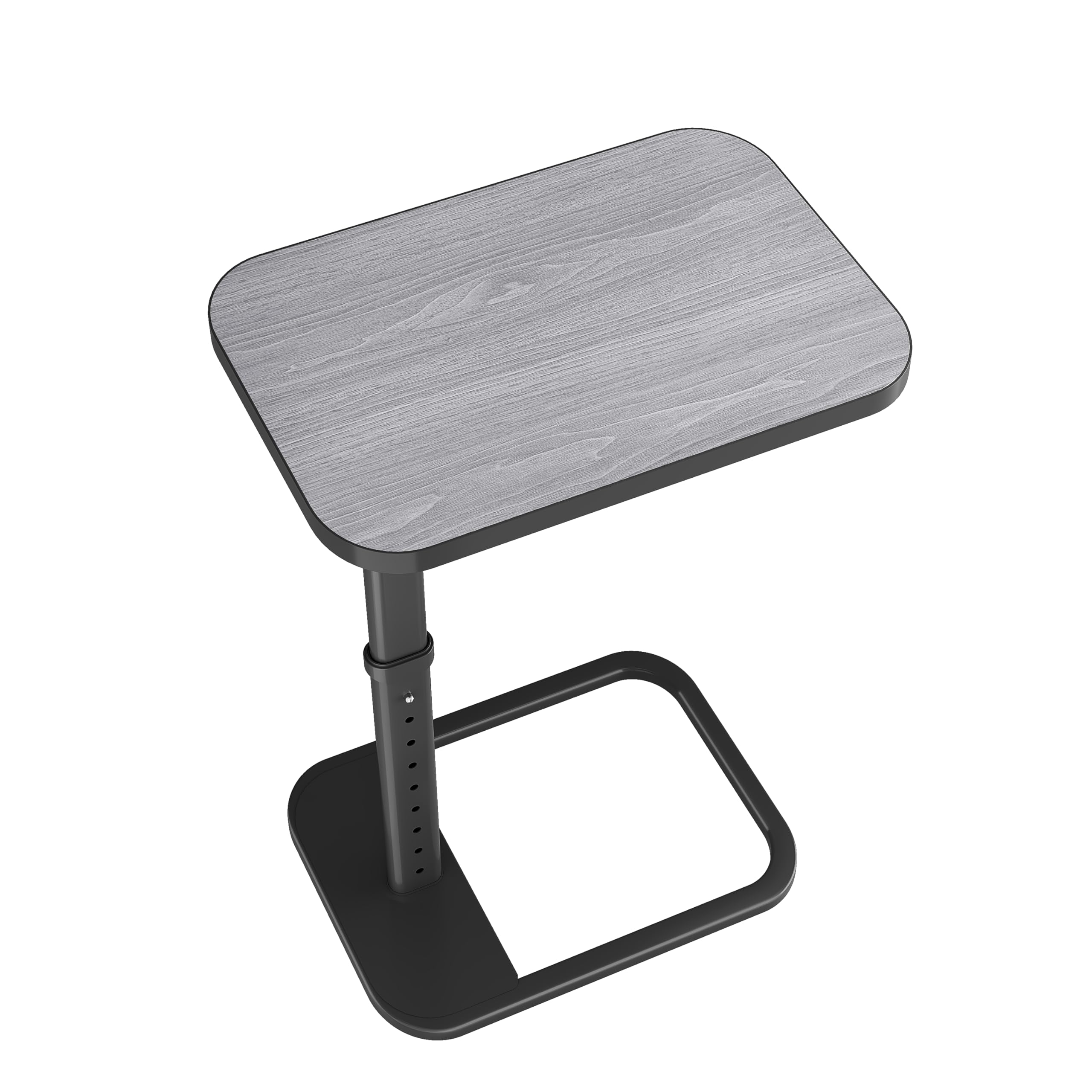 Front. PARKER SLATER - Tv Tray Table Adjustable Height Flip top Rounded Metal Corners Snack For Couch Sofa Bed Chair Living Room C.