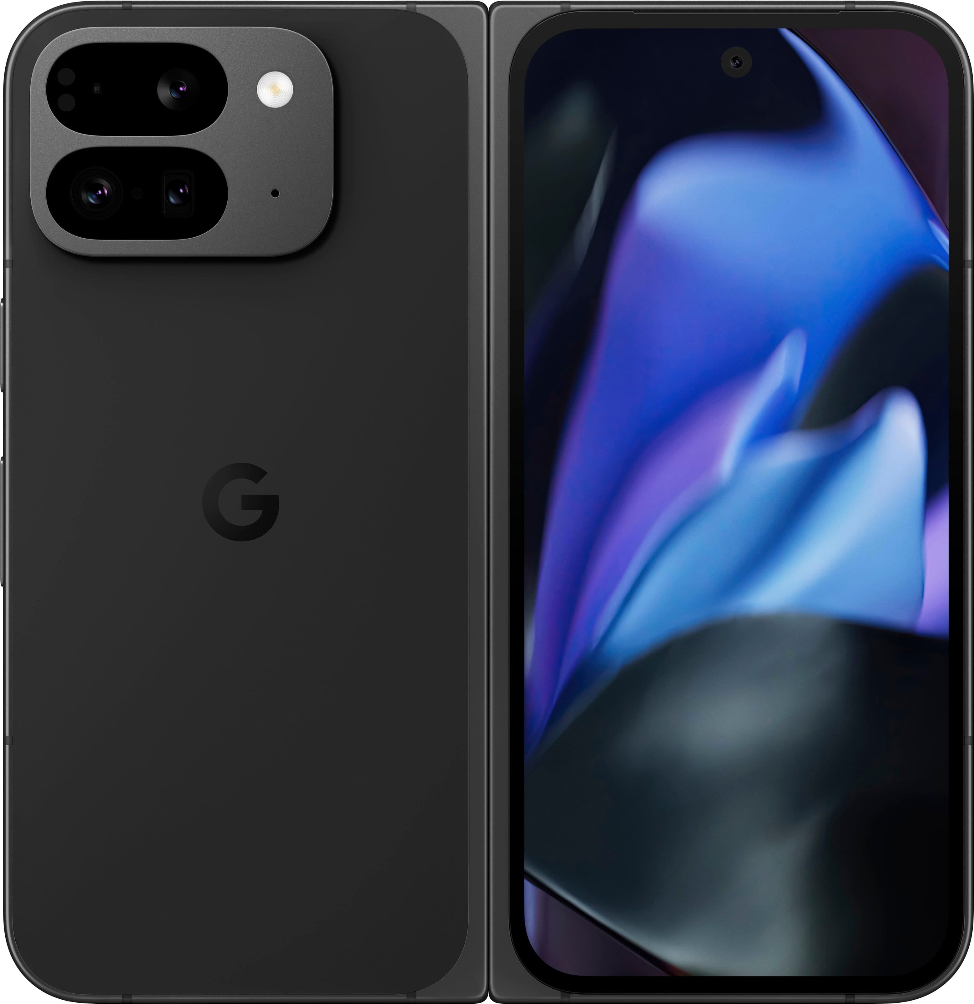 Google - Pixel 9 Pro Fold 5G 256GB (Unlocked) - Obsidian - Front_Zoom