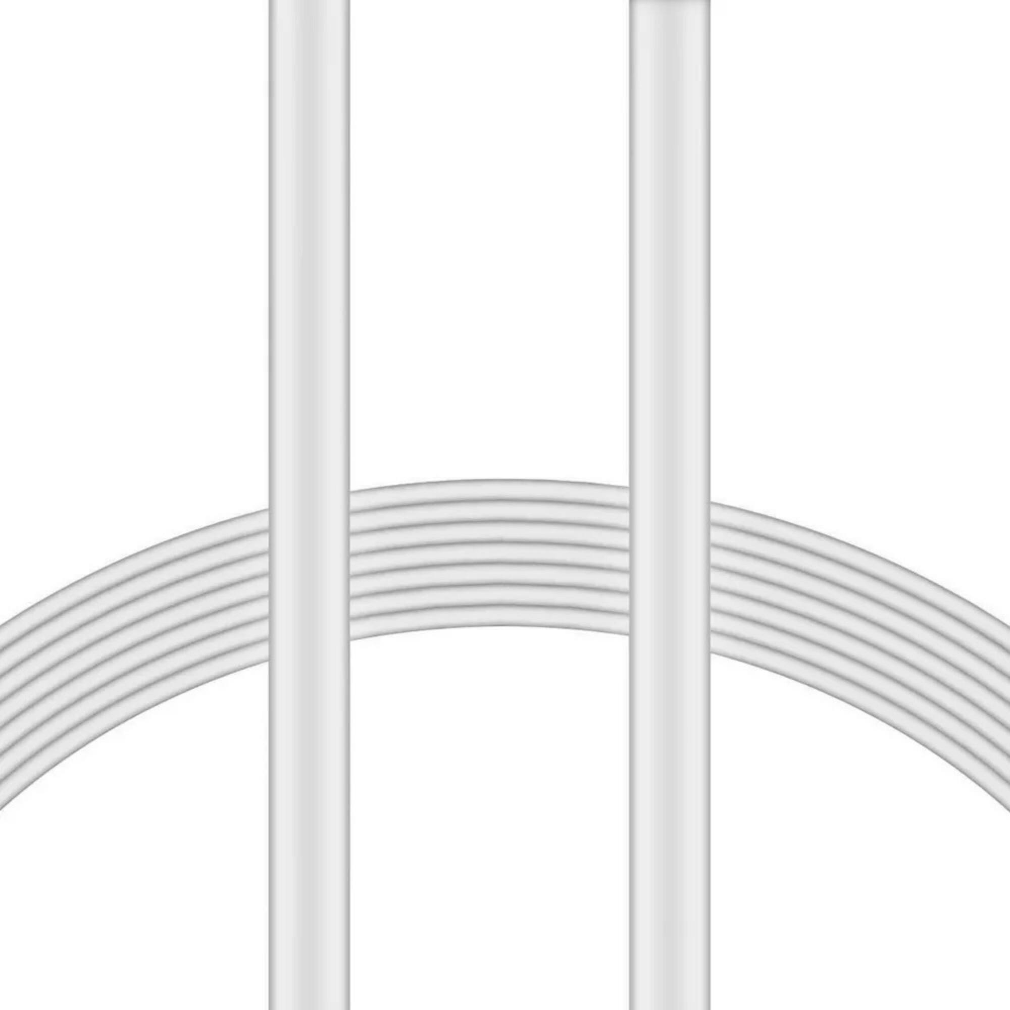 Alt View 3. Xyst - Charge and Sync USB to Lightning Flat Cable 4Ft - White.