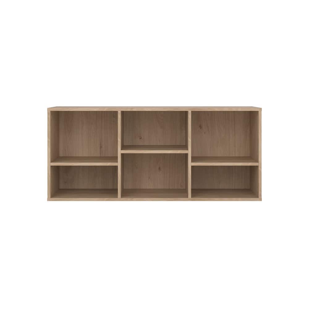 Tvilum - Hyper 6 Cubby Bench, Jackson Hickory - Brown