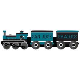 Fan Creations - San Jose Sharks 6'' x 24'' Train Cutout Sign - Multicolor