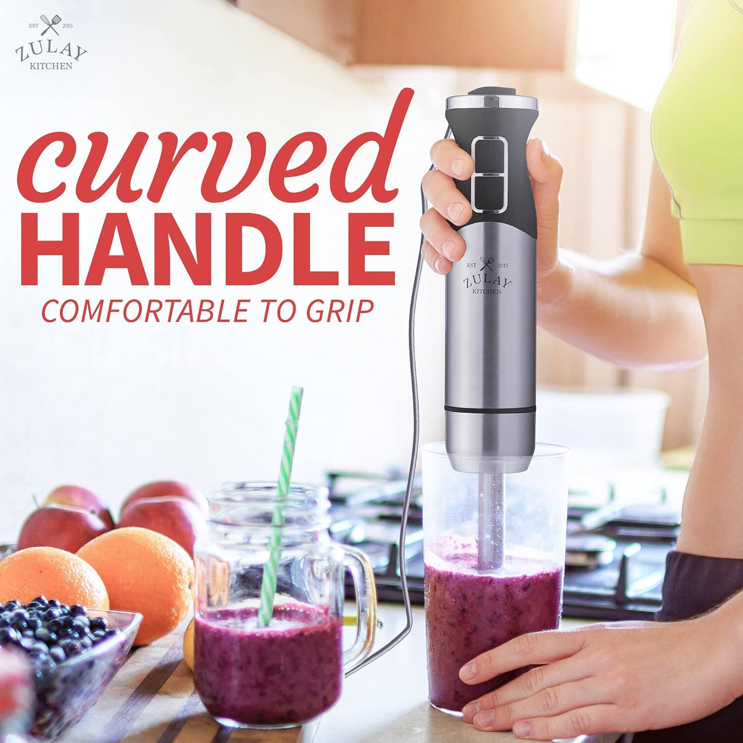 ZULAY KITCHEN

curved HANDLE

COMFORTABLE TO GRIP