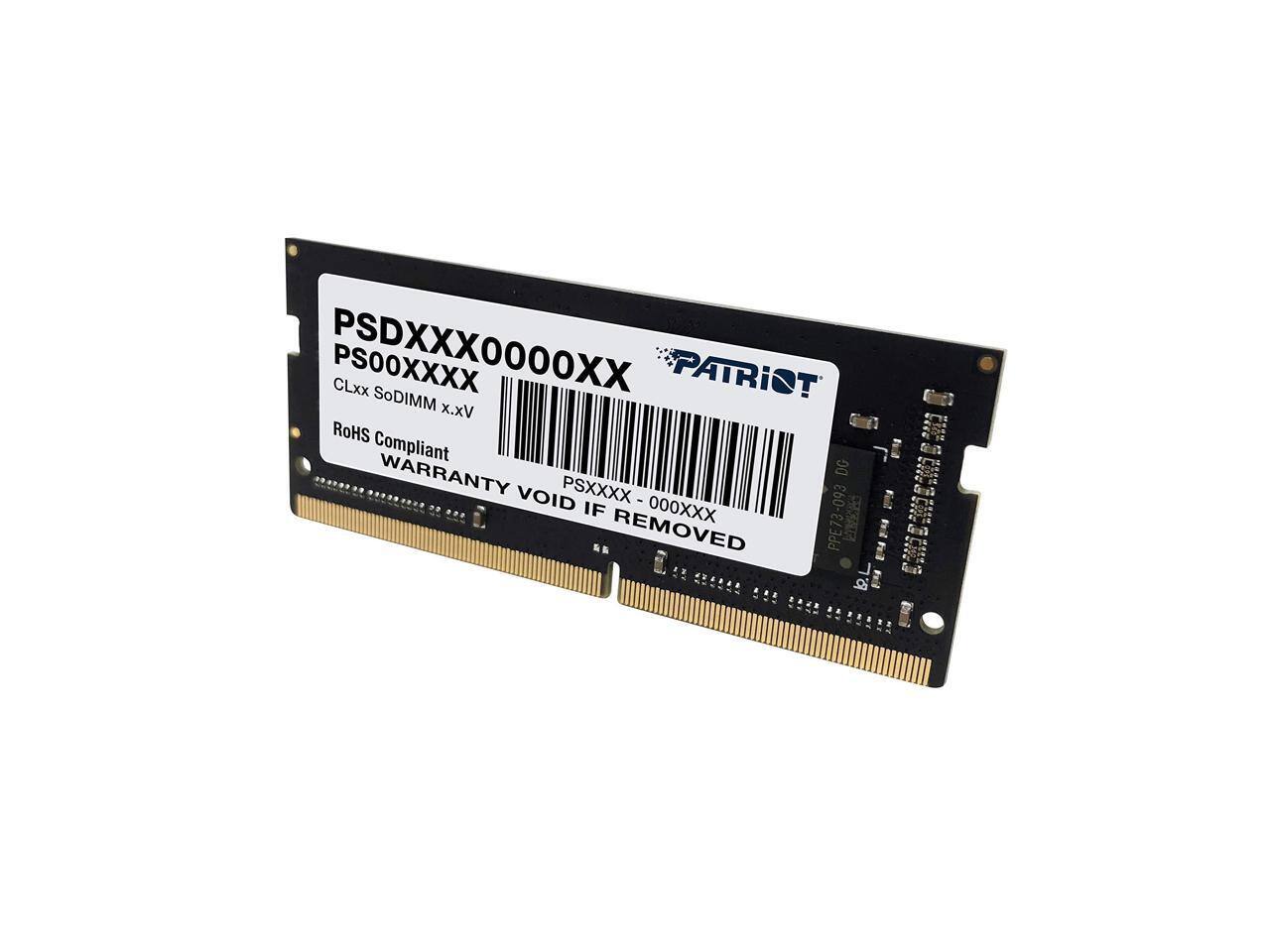 PSDXXX0000XX  
PS00XXXX  
CLxx  
PATRIOT SoDIMM x.xV  
RoHS Compliant  
WARRANTY VOID IF REMOVED  
PSXXXX - 000XXX  
PPE73-093  
PA  
CA
