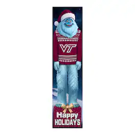 Fan Creations - Virginia Tech Hokies 48" Yeti Christmas Leaner - Multicolor
