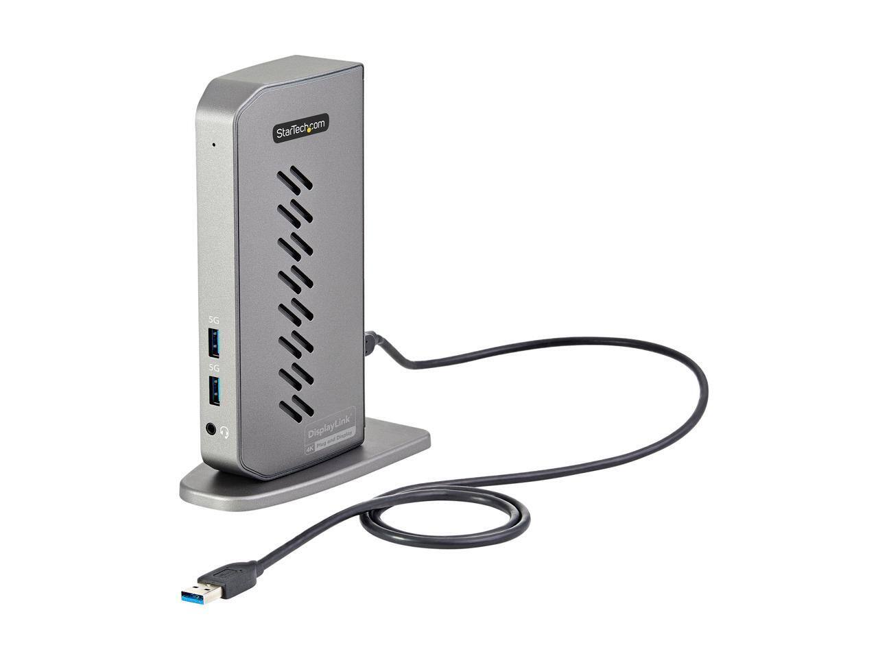StarTech.com DK30A2DHU USB C/USB A Dock, Dual 4K 60Hz HDMI/DP, 6x USB A ...