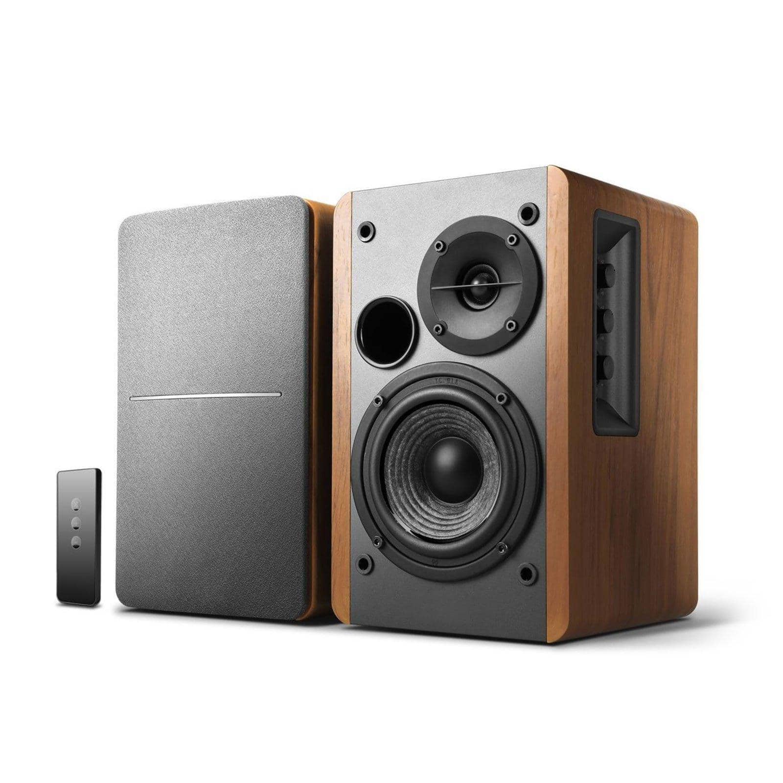 Cozy Serene - R1280t Bookshelf Speakers Active Near Field Studio Monitor Wooden Enclosure Watts Rms Power - Default