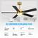52 INCHES CEILING FAN
Style Industrial/ Modern
Timer YES
Dimension 52"
Finish Black+Gold
Room size Up to 200 sq.ft
Fan 6 SPEED SETTINGS
Light source Integrated LED
Control REMOTE