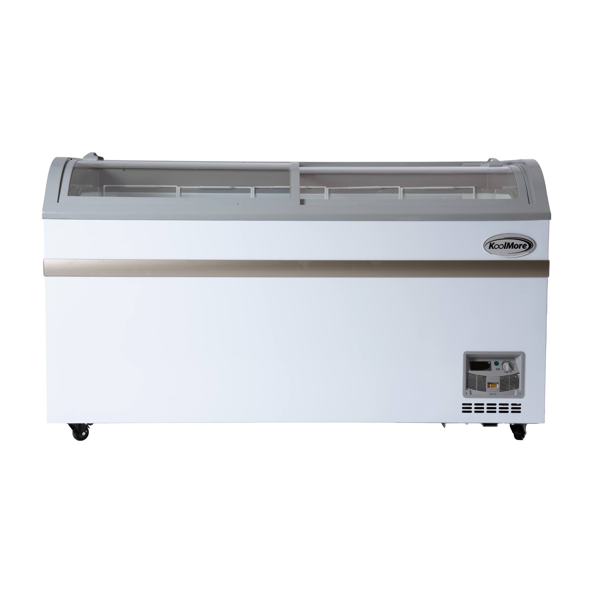 Alt View 3. Koolmore - 58 Inch Manual Defrost Island Chest Freezer 14 cu. ft. Capacity in White - White.