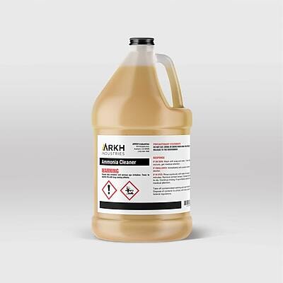 ARKH Industries  
Ammonia Cleaner  

WARNING  
RESPONSIA  

DANGER  
CORROSIVE  
CAUSES SEVERE BURNS  
KEEP OUT OF REACH OF CHILDREN  

KEEP OUT OF REACH OF CHILDREN