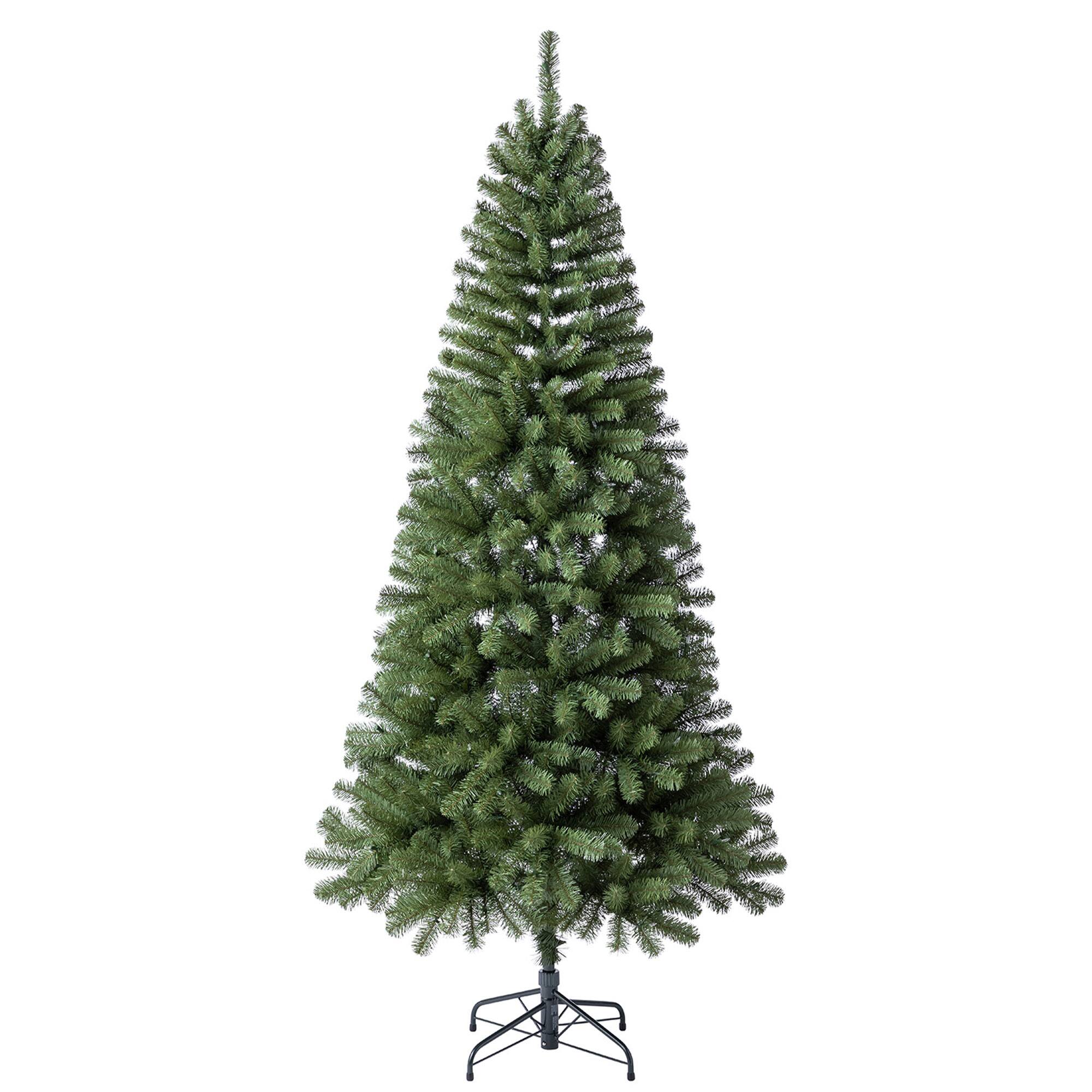 Alt View 3. Home Heritage - Home Heritage 7 Foot Brighampton Spruce Artificial Christmas Tree with LED Light - Green.