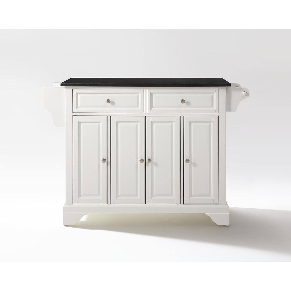 Left. Crosley Furniture - Lafayette Granite Top Full Size Kitchen Island/Cart - White.
