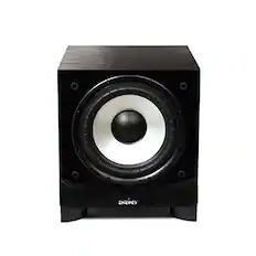 Front. Energy - Energy ESW-C8 240W Powered Subwoofer, Black - Black.