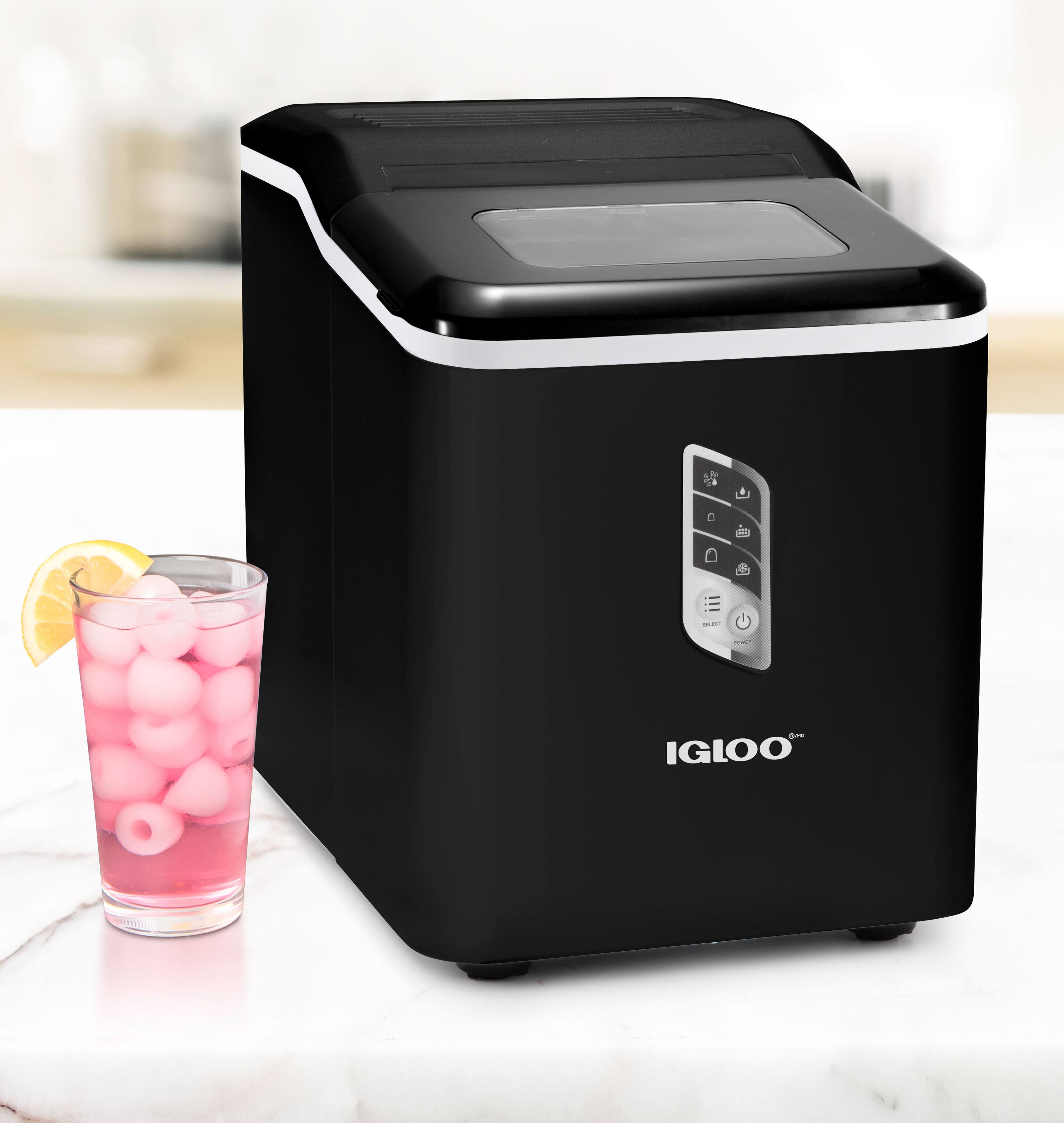 Alt View 7. Igloo - Automatic Self-Cleaning 26-lb. Ice Maker - Black.