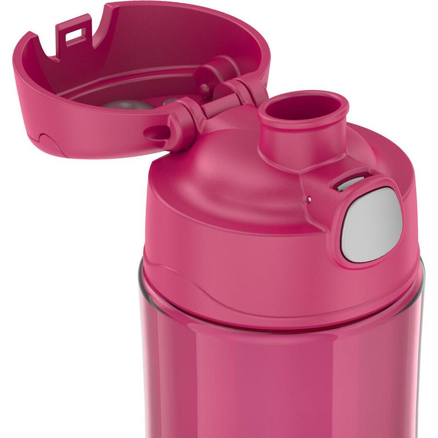 Water Drop Raspberry Thermos 16 oz. Kid's Funtainer Plastic Water Bottle w/ Spout Lid ...