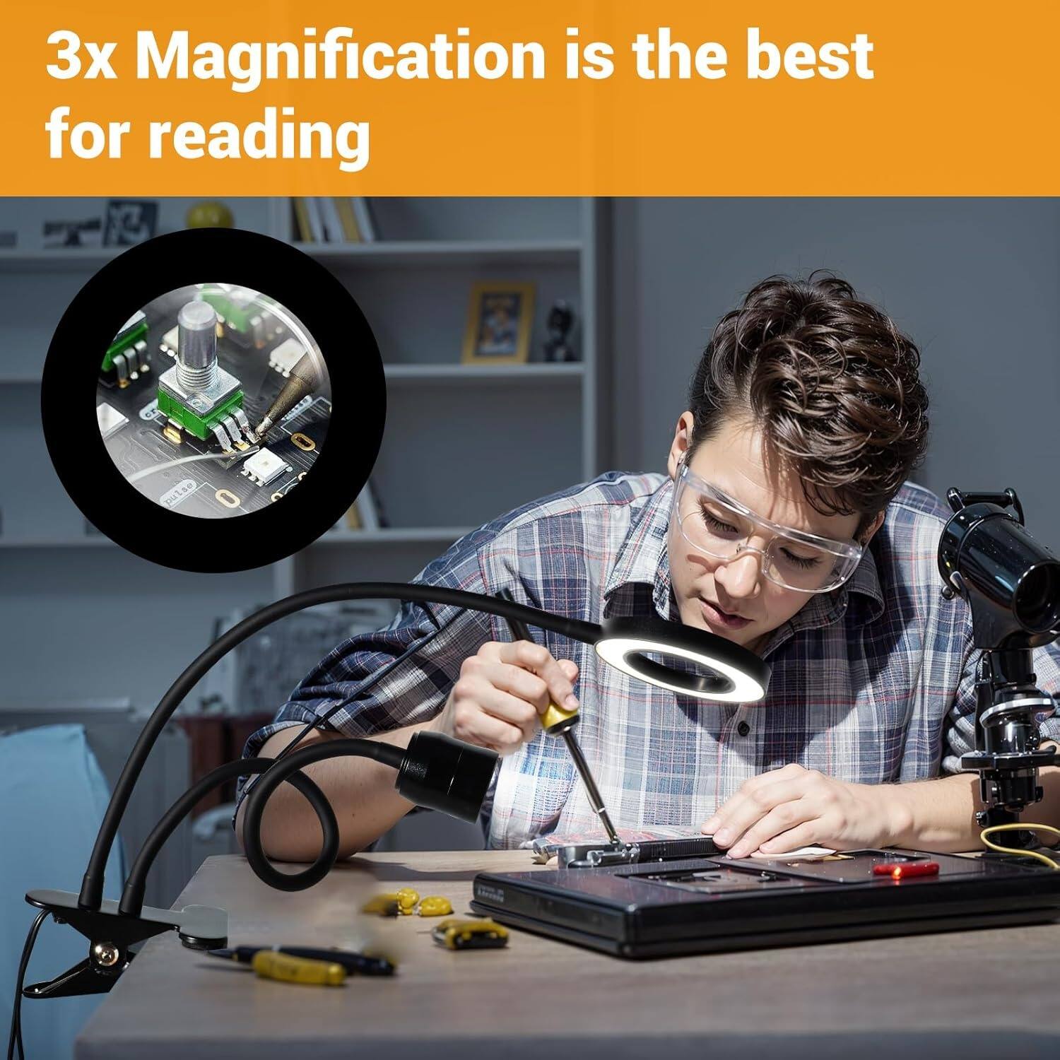 3x Magnification is the best for reading