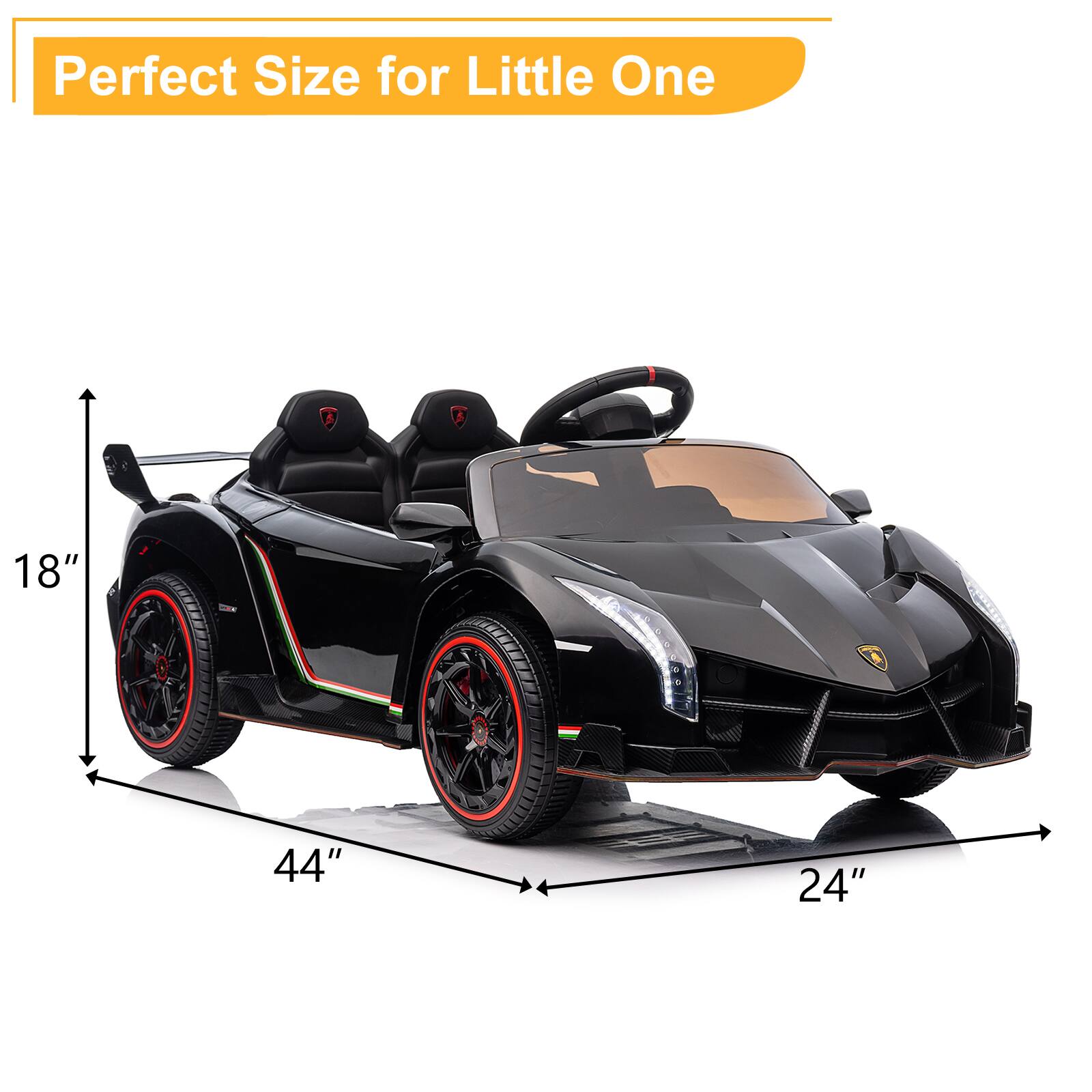 Perfect Size for Little One  
18" 44" 24"