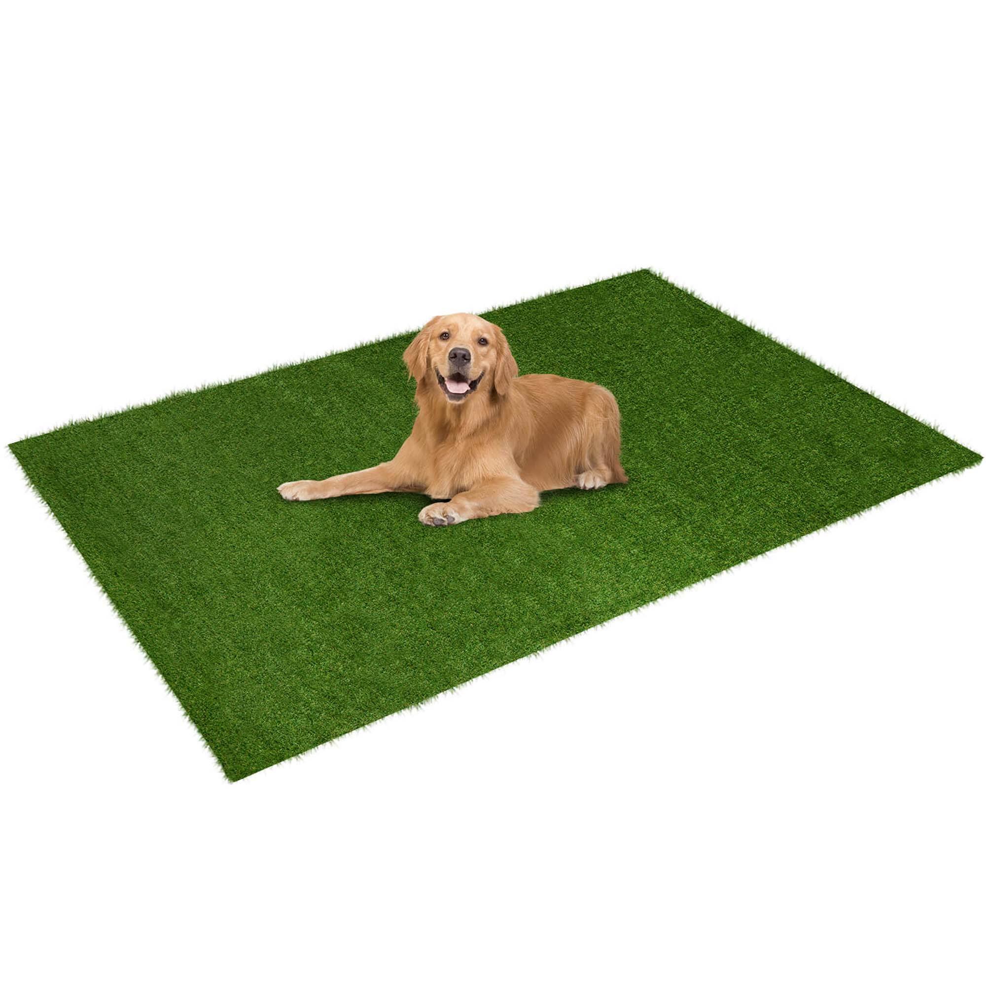 Alt View 9. Costway - Costway 5 x 8 FT Artificial Grass Turf with Drainage Holes Nonslip Bottom 60 OZ Heavy - Green.