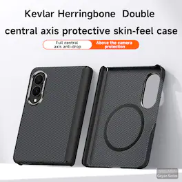 Dteck - for Samsung Galaxy Z Fold8 Magnetic Case,Shockproof Full Coverage Hinge Protection Cover,Rugged Slim Mag Safe Shell - Black