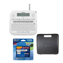 Brother - P-Touch PTD220 Portable Label Maker with Laminated Tape and Storage Case