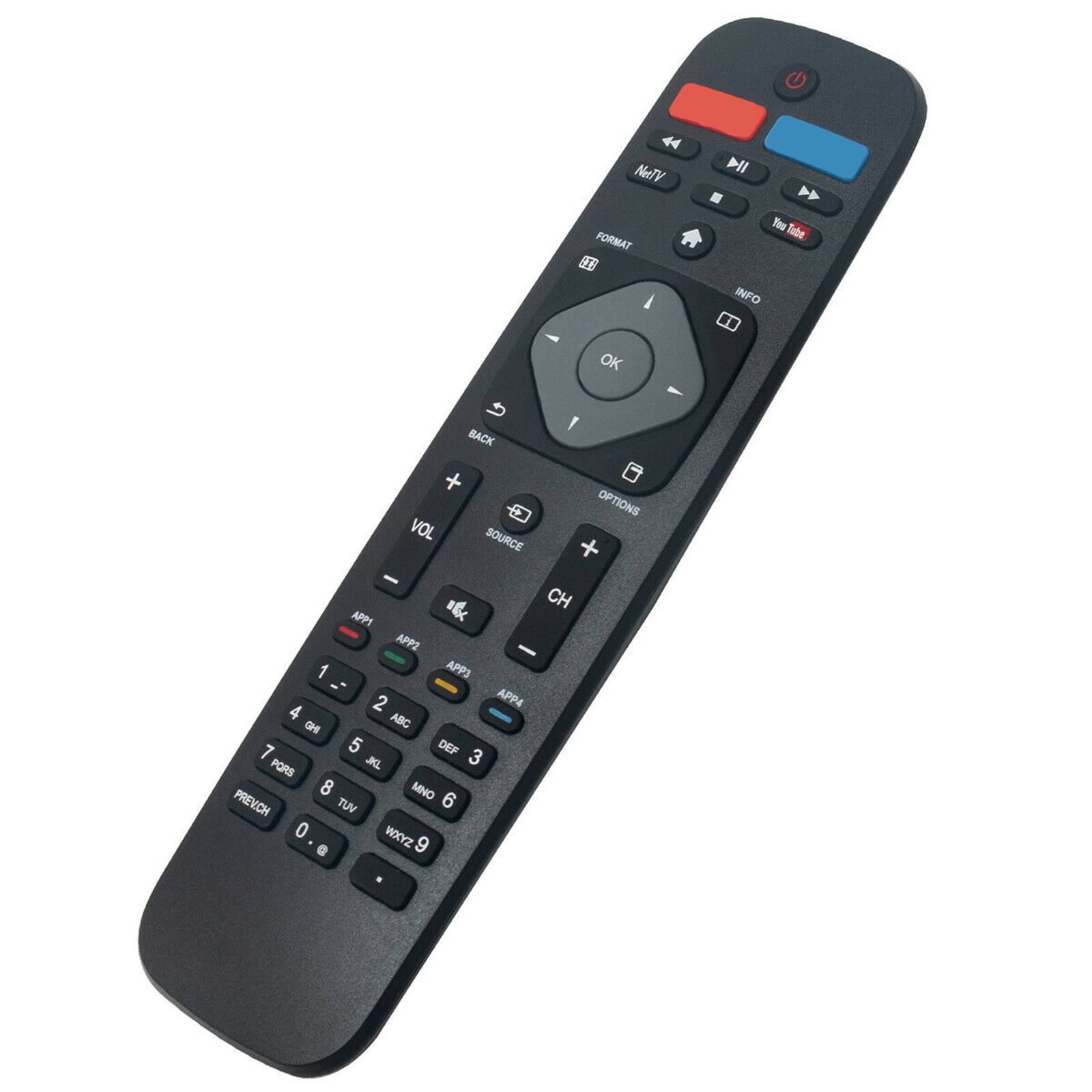 NeTV MI FORMAT T I Nou Tube INFO - OK  
BACK + OPTIONS  
VOL SOURCE +  
CH  
APPI APP2 - 1  
APP3 -- 2  
APP4 4  
ABC GH 7  
5 DEF KL 3  
PORS 8  
MNO PREVICH TUV 6  
0 WXYZ o 9