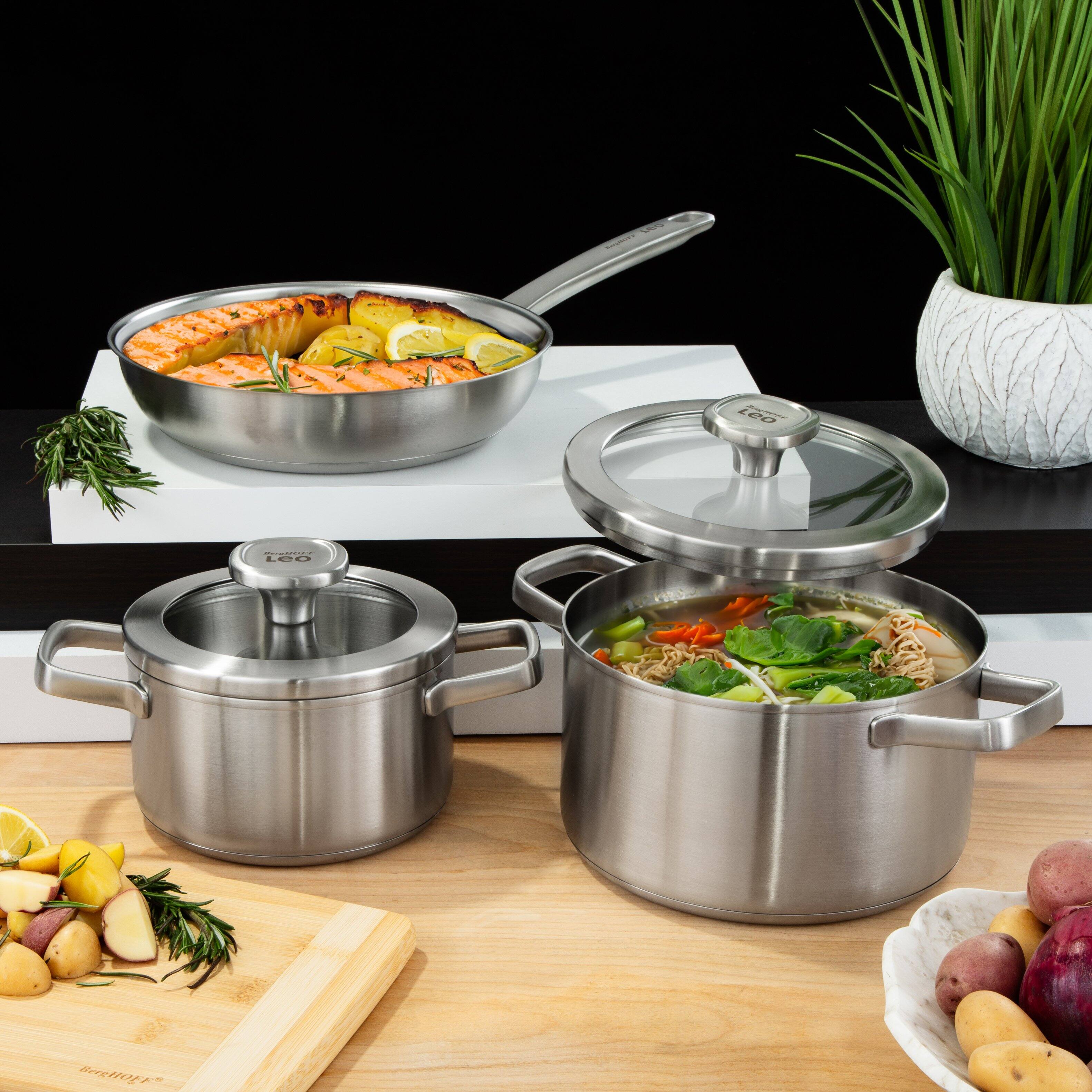 BergHOFF Leo Graphite Recycled 18/10 Stainless Steel Frying Pan 10