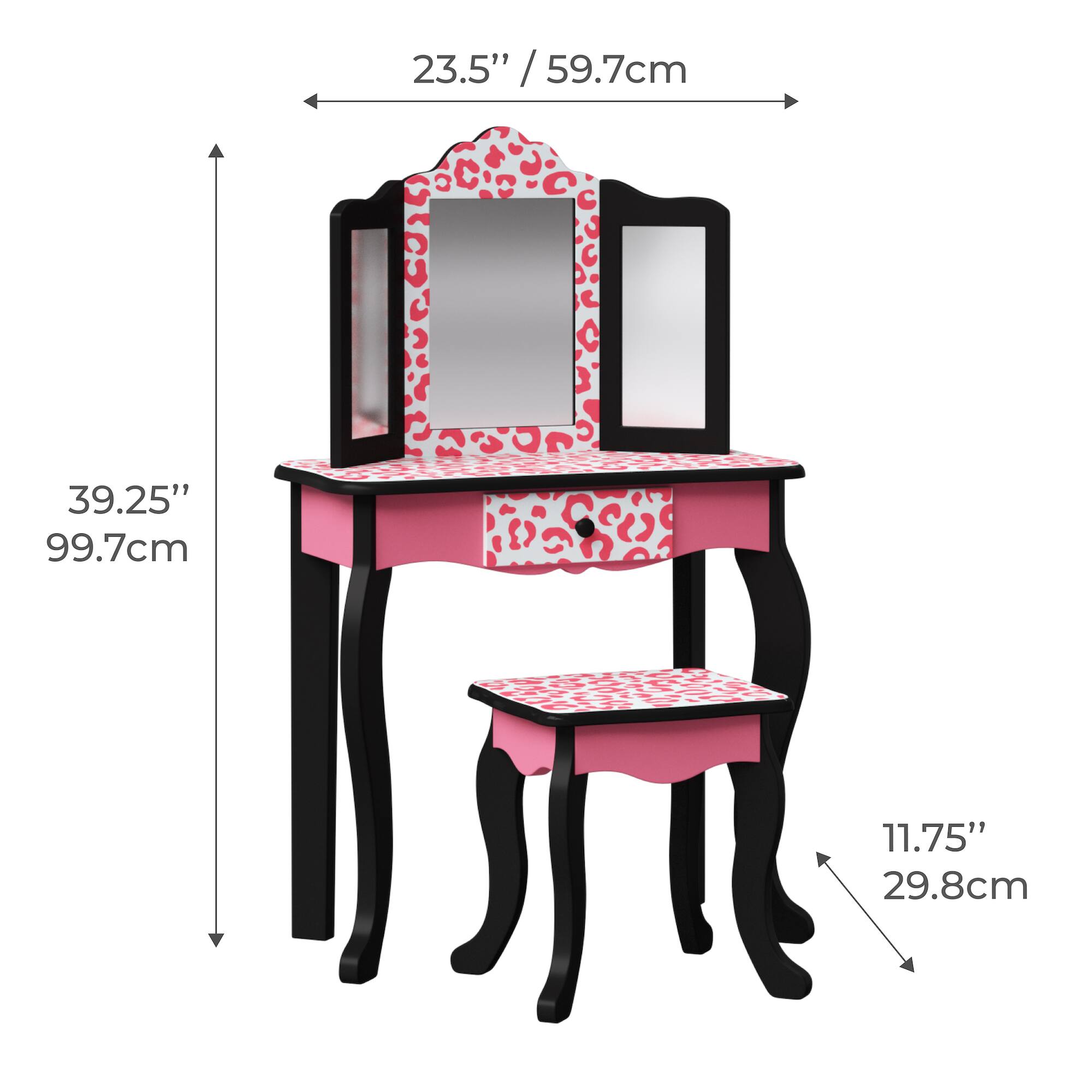23.5" / 59.7cm  
39.25" / 99.7cm  
11.75" / 29.8cm