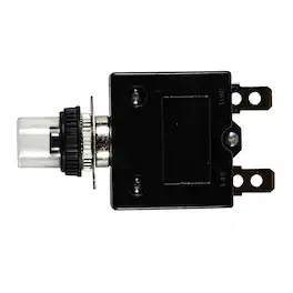 HQRP - Thermal Circuit Breaker Switch 98 Series 15 A Push-Button Reset, UL Listed, Waterproof Cover, Quick Connect - Black