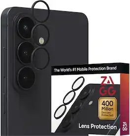 ZAGG - InvisibleShield Glass Elite Anti-Reflective Lens Protector for Samsung Galaxy S26+ - Black