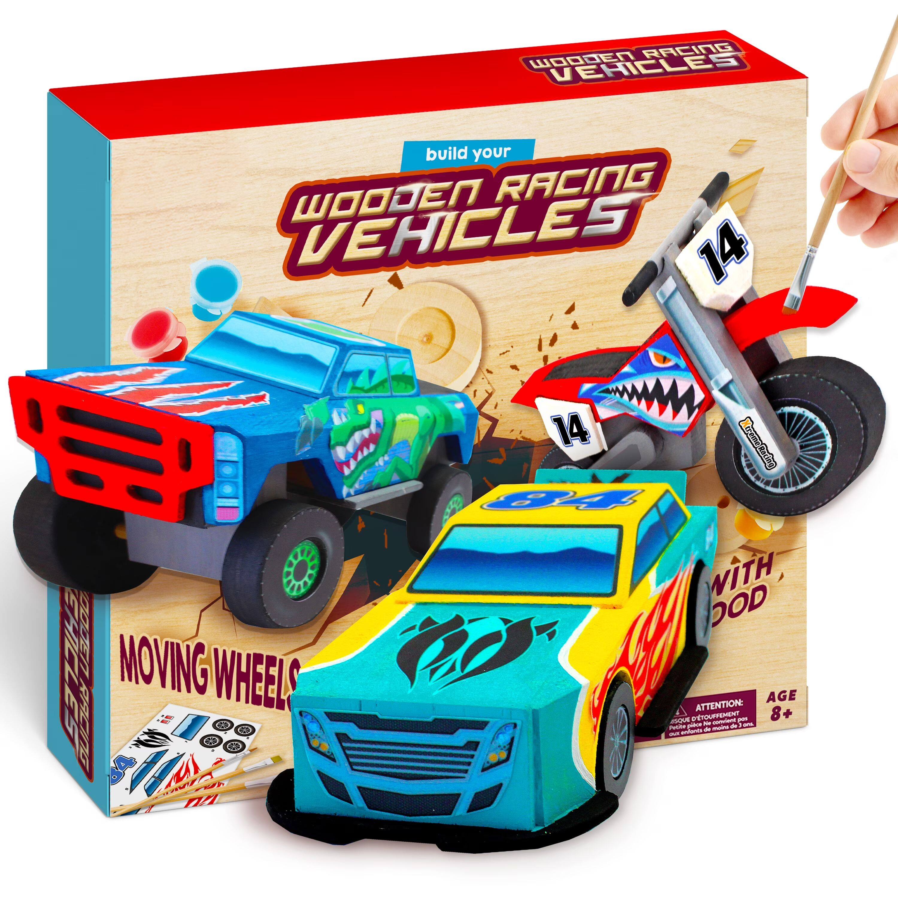 WOODEN RACING VEHICLES  
build your WOODEN RACING VEHICLES 14  
SHICLES JEN RACING DODEN MOVING WHEEL 34  
14 XtremeRacing 84 DOD WITH AGE ATTENTION: 8+ SQUE D'TOUFFEMENT be comment pm 5% Fecite pitor de moins de 0.00 enfants