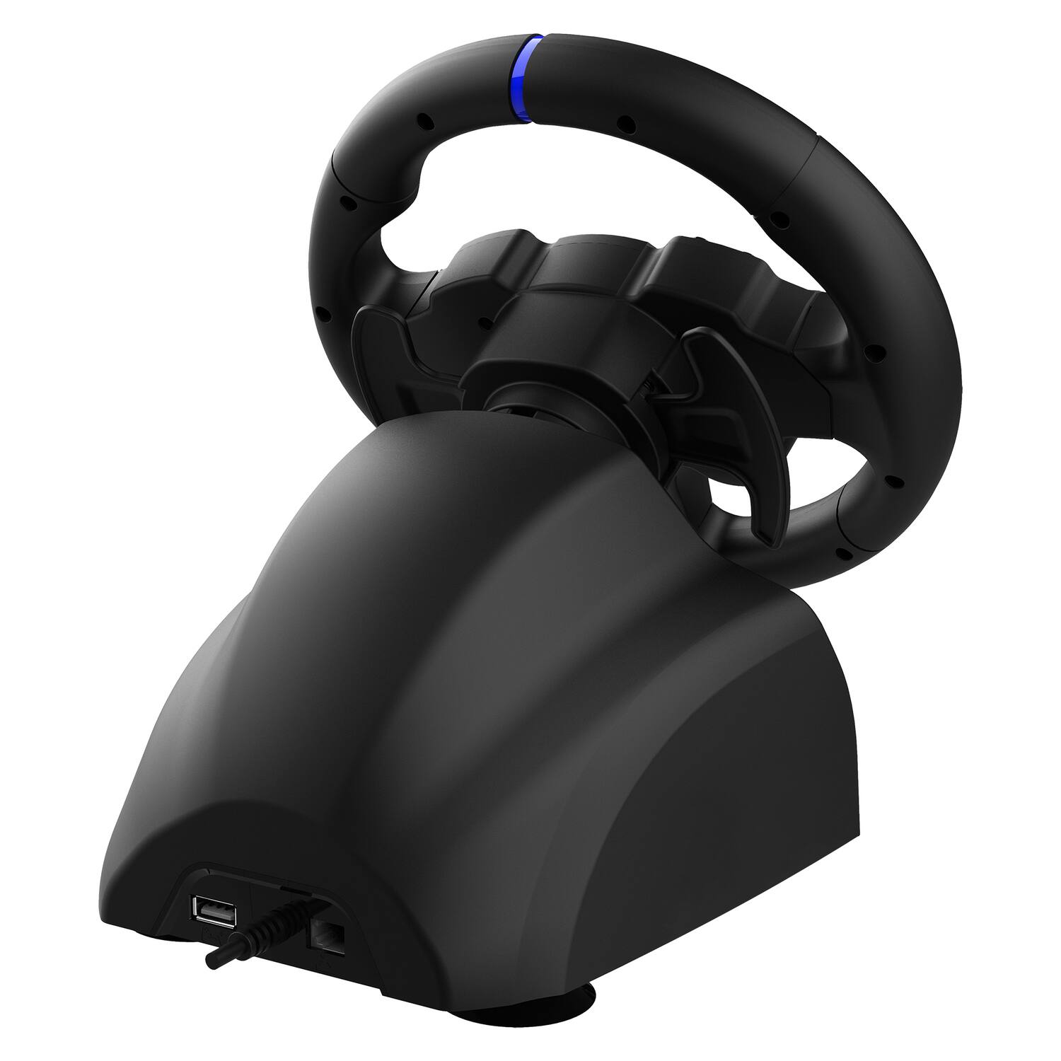 Alt View 3. Subsonic - 220 RS-5 Racing Wheel with Pedal Set, Dual LED Sticks for PS5, PC - Black.
