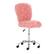Alt View 13. Linon Home Décor - Larabee Plush Faux Fur Adjustable Office Chair With Chrome Base - Blush Pink.