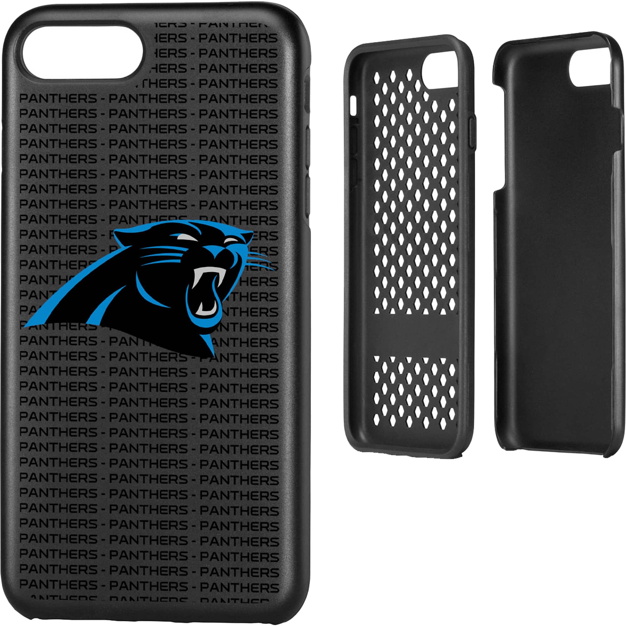 Keyscaper - NFL - Carolina Panthers iPhone Rugged Case with Text Design - 16 - Multicolor